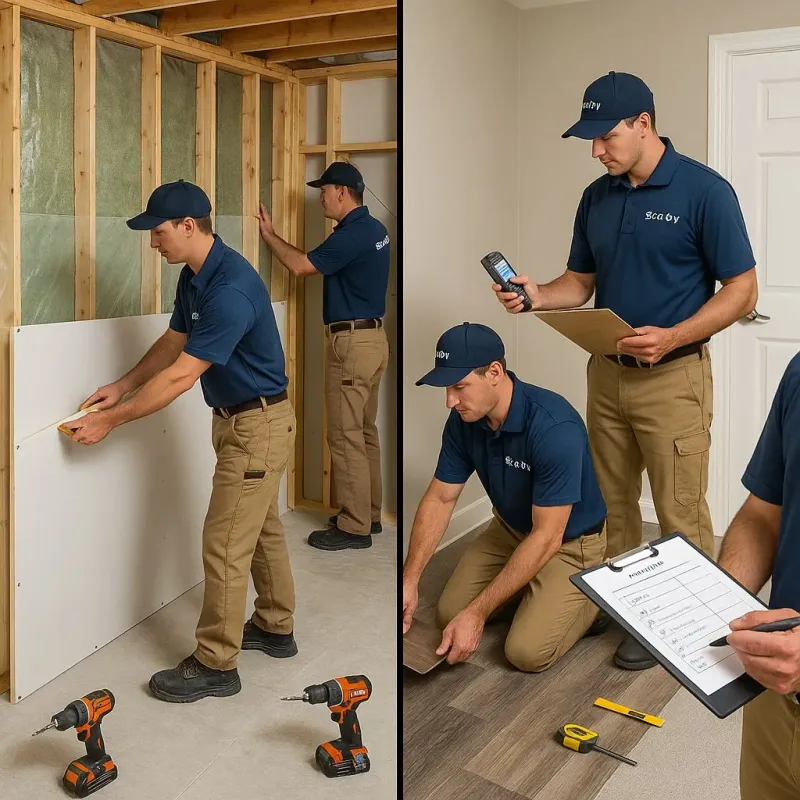 Repairs and Reconstruction process in Arab, AL